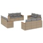 12-piece garden sofa set and brown synthetic rattan cushions by , Garden sets - Ref: Foro24-3258237, Price: 989,32 €, Discoun...