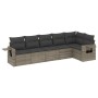 Set de muebles de jardín 6 pzas y cojines ratán sintético gris de , Conjuntos de jardín - Ref: Foro24-3252527, Precio: 456,39...