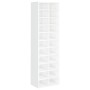 Mueble zapatero de aglomerado blanco brillante 54x34x183 cm de vidaXL, Zapateros y organizadores de calzado - Ref: Foro24-800...