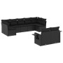 8-teiliges Gartensofa-Set und schwarze synthetische Rattankissen von , Gartensets - Ref: Foro24-3252952, Preis: 648,40 €, Rab...