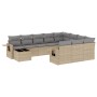 11-teiliges Gartensofa-Set mit beigen synthetischen Rattankissen von , Gartensets - Ref: Foro24-3253066, Preis: 765,45 €, Rab...