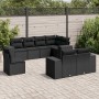 8-teiliges Gartensofa-Set und schwarze synthetische Rattankissen von , Gartensets - Ref: Foro24-3222834, Preis: 665,12 €, Rab...