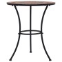 Orange/gray ceramic mosaic bistro table 60 cm by vidaXL, Garden tables - Ref: Foro24-46717, Price: 88,99 €, Discount: %