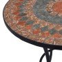 Mesa bistró de mosaico cerámica naranja/gris 60 cm de vidaXL, Mesas de jardín - Ref: Foro24-46717, Precio: 88,99 €, Descuento: %