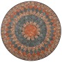 Mesa bistró de mosaico cerámica naranja/gris 60 cm de vidaXL, Mesas de jardín - Ref: Foro24-46717, Precio: 88,99 €, Descuento: %