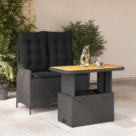 2-piece garden dining set with black synthetic rattan cushions by , Garden sets - Ref: Foro24-3277454, Price: 269,99 €, Disco...