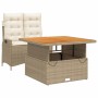 Set comedor de jardín 2 pzas con cojines ratán sintético beige de , Conjuntos de jardín - Ref: Foro24-3277475, Precio: 381,57...