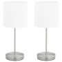 Lámparas de mesa 2 unidades con botón táctil blanco E14 de vidaXL, Lámparas - Ref: Foro24-51038, Precio: 41,73 €, Descuento: %