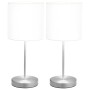 Lámparas de mesa 2 unidades con botón táctil blanco E14 de vidaXL, Lámparas - Ref: Foro24-51038, Precio: 41,73 €, Descuento: %