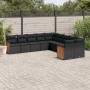 Set de sofás de jardín 10 pzas cojines ratán sintético negro de , Conjuntos de jardín - Ref: Foro24-3228029, Precio: 642,04 €...