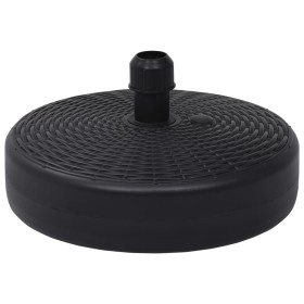 Parasol base fillable with sand/water black 24 L by vidaXL, Umbrella bases - Ref: Foro24-47855, Price: 42,99 €, Discount: %