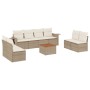 Set de sofás de jardín 9 pzas con cojines ratán sintético beige de , Sofás modulares de exterior - Ref: Foro24-3224525, Preci...