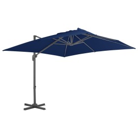 Cantilever parasol with light blue aluminum pole 3x3 m by vidaXL, Umbrellas - Ref: Foro24-47002, Price: 171,99 €, Discount: %