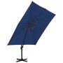 Cantilever parasol with light blue aluminum pole 3x3 m by vidaXL, Umbrellas - Ref: Foro24-47002, Price: 172,92 €, Discount: %