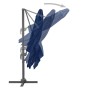 Cantilever parasol with light blue aluminum pole 3x3 m by vidaXL, Umbrellas - Ref: Foro24-47002, Price: 172,92 €, Discount: %