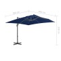 Cantilever parasol with light blue aluminum pole 3x3 m by vidaXL, Umbrellas - Ref: Foro24-47002, Price: 172,92 €, Discount: %