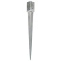 Ground spikes 12 pcs silver galvanized steel 8x8x91 cm by vidaXL, Spikes for anchoring in the ground - Ref: Foro24-145412, Pr...