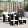 5-teiliges Gartenmöbel-Set mit schwarzen synthetischen Rattankissen von , Gartensets - Ref: Foro24-365080, Preis: 187,78 €, R...