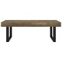 Mesa de centro MDF y hierro marrón oscuro y negro 120x60x40 cm de vidaXL, Mesas de centro - Ref: Foro24-286103, Precio: 110,3...