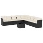 Set de sofás de jardín 10 pzas cojines ratán sintético negro de , Conjuntos de jardín - Ref: Foro24-3217786, Precio: 680,99 €...