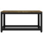 Dark brown and black MDF and iron coffee table 90x45x45 cm by vidaXL, Coffee table - Ref: Foro24-286082, Price: 81,60 €, Disc...