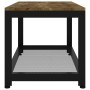 Dark brown and black MDF and iron coffee table 90x45x45 cm by vidaXL, Coffee table - Ref: Foro24-286082, Price: 81,60 €, Disc...