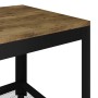 Dark brown and black MDF and iron coffee table 90x45x45 cm by vidaXL, Coffee table - Ref: Foro24-286082, Price: 81,60 €, Disc...