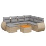 Gartensofa-Set mit beigen Kissen 8 Stück PE-Rattan von , Gartensets - Ref: Foro24-3225121, Preis: 560,81 €, Rabatt: %