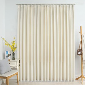 Blackout curtain with hooks cream velvet 290x245 cm by vidaXL, Curtains and curtains - Ref: Foro24-134519, Price: 41,56 €, Di...