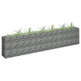 Galvanized steel gabion bed 270x30x60 cm by vidaXL, Pots and planters - Ref: Foro24-145638, Price: 86,83 €, Discount: %