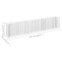 Galvanized steel gabion bed 270x30x60 cm by vidaXL, Pots and planters - Ref: Foro24-145638, Price: 88,46 €, Discount: %