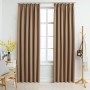 Blackout curtains with hooks 2 pieces taupe 140x225 cm by vidaXL, Curtains and curtains - Ref: Foro24-134439, Price: 33,00 €,...