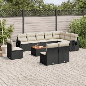 11-piece garden sofa set and black synthetic rattan cushions by , Modular outdoor sofas - Ref: Foro24-3224614, Price: 664,97 ...