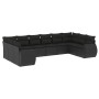 Set de sofás de jardín 10 pzas cojines ratán sintético negro de , Conjuntos de jardín - Ref: Foro24-3254202, Precio: 656,10 €...