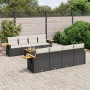 8-piece garden sofa set and black synthetic rattan cushions by , Garden sets - Ref: Foro24-3226658, Price: 602,52 €, Discount: %