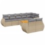 9-piece garden sofa set with beige synthetic rattan cushions by , Garden sets - Ref: Foro24-3225093, Price: 706,91 €, Discoun...