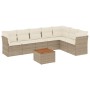 Garden sofa set with beige cushions 8 pcs PE rattan by , Garden sets - Ref: Foro24-3223678, Price: 621,67 €, Discount: %