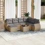 Garden sofa set with beige cushions 8 pcs PE rattan by , Modular outdoor sofas - Ref: Foro24-3221688, Price: 568,17 €, Discou...