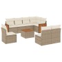 9-teiliges Gartensofa-Set mit beigen synthetischen Rattankissen von , Gartensets - Ref: Foro24-3227731, Preis: 661,65 €, Raba...