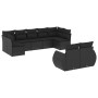 8-teiliges Gartensofa-Set und schwarze synthetische Rattankissen von , Gartensets - Ref: Foro24-3254152, Preis: 627,39 €, Rab...