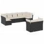 8-teiliges Gartensofa-Set und schwarze synthetische Rattankissen von , Gartensets - Ref: Foro24-3218146, Preis: 580,24 €, Rab...