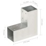 L-Pfostenverbinder, 4 Stück, verzinktes Metall, 71 x 71 mm von vidaXL, Zaunpfosten - Ref: Foro24-145454, Preis: 43,37 €, Raba...