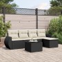 6-piece garden sofa set and black synthetic rattan cushions by , Garden sets - Ref: Foro24-3221295, Price: 387,37 €, Discount: %