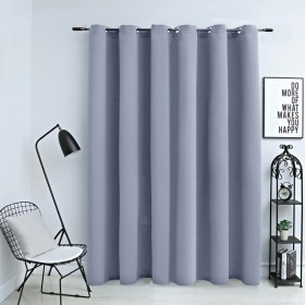 Blackout curtain with gray metal rings 290x245 cm by vidaXL, Curtains and curtains - Ref: Foro24-134429, Price: 35,88 €, Disc...