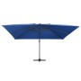 Cantilever umbrella LED lights and blue aluminum pole 400x300 cm by vidaXL, Umbrellas - Ref: Foro24-47009, Price: 320,94 €, D...