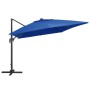 Cantilever umbrella LED lights and blue aluminum pole 400x300 cm by vidaXL, Umbrellas - Ref: Foro24-47009, Price: 320,94 €, D...