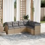 Set Gartensofas mit Kissen 6 Stück synthetisches Rattan beige von , Gartensets - Ref: Foro24-3249518, Preis: 405,43 €, Rabatt: %