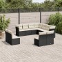 Set mit 11 Stück Gartensofas und Kissen synthetisches Rattan schwarz von , Gartensets - Ref: Foro24-3249655, Preis: 592,99 €,...