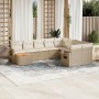 Gartensofa-Set mit beigen Kissen, 10-teilig, synthetisches Rattan von , Modulare Sofas für den Außenbereich - Ref: Foro24-322...