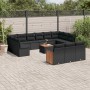 Gartensofa- und Kissenset 14-teilig aus schwarzem synthetischem Rattan von , Gartensets - Ref: Foro24-3228141, Preis: 842,80 ...